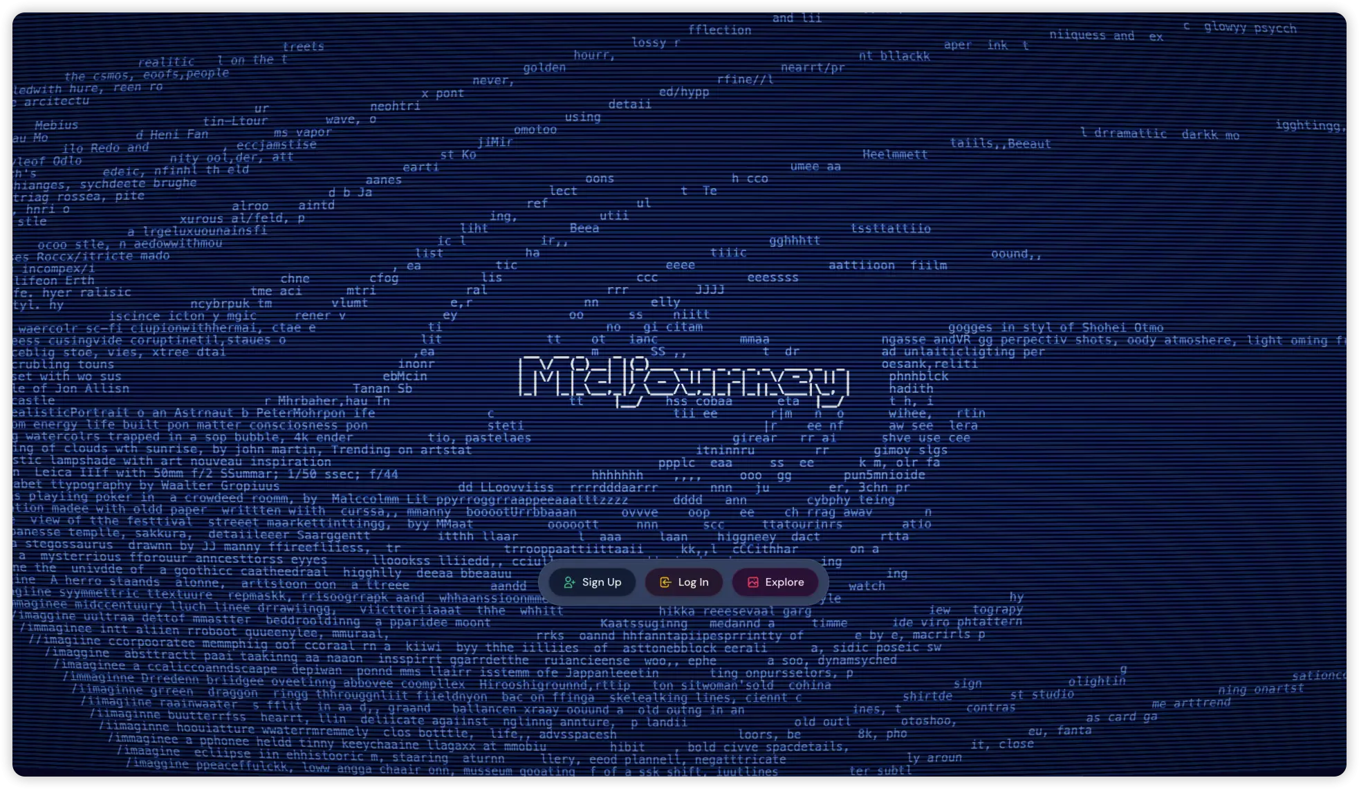 MidJourney的官网预览图