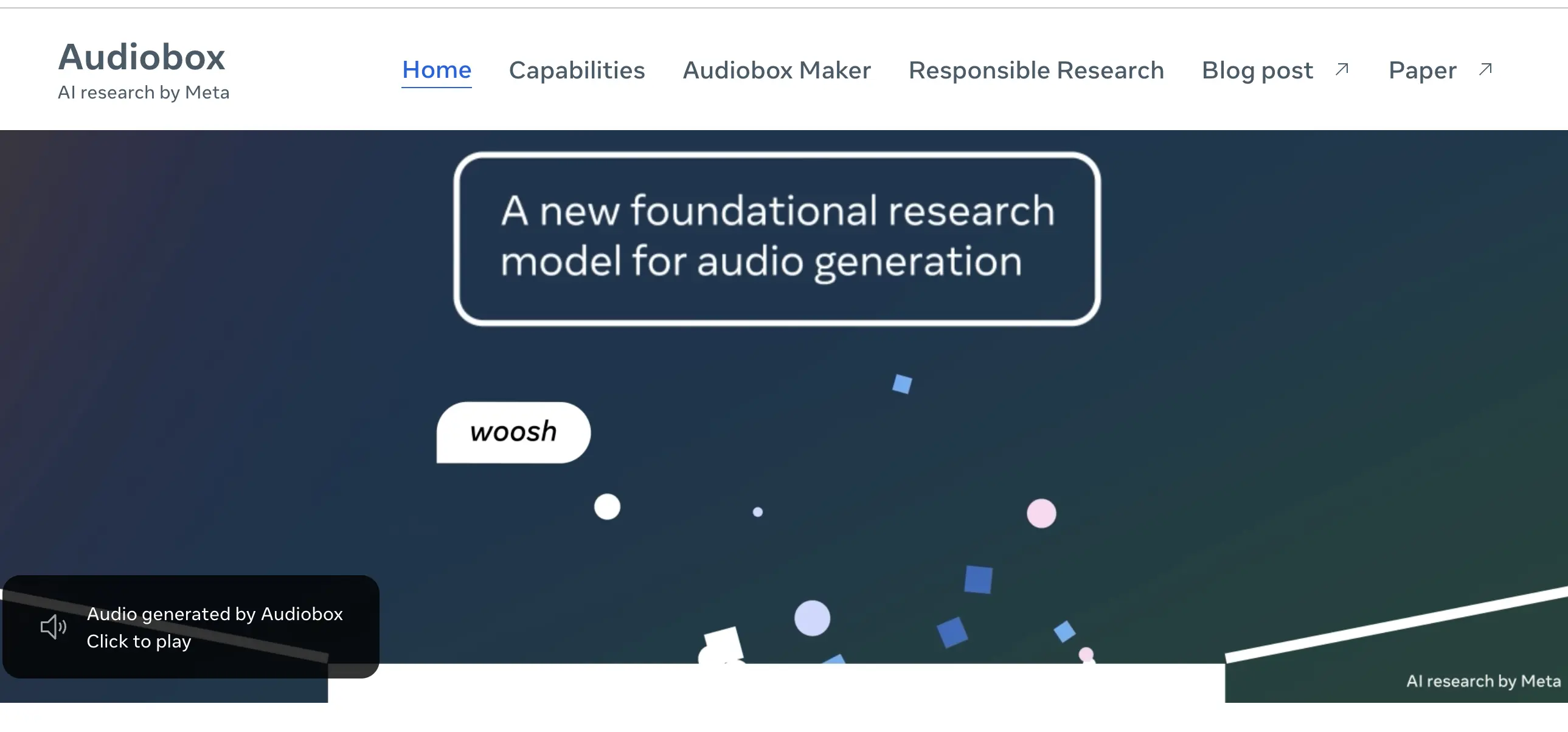 Meta-AudioBox界面预览图
