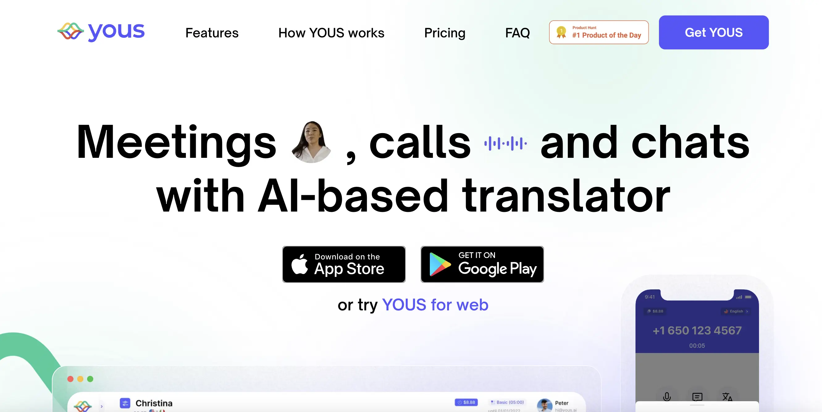 YOUS.ai功能预览图