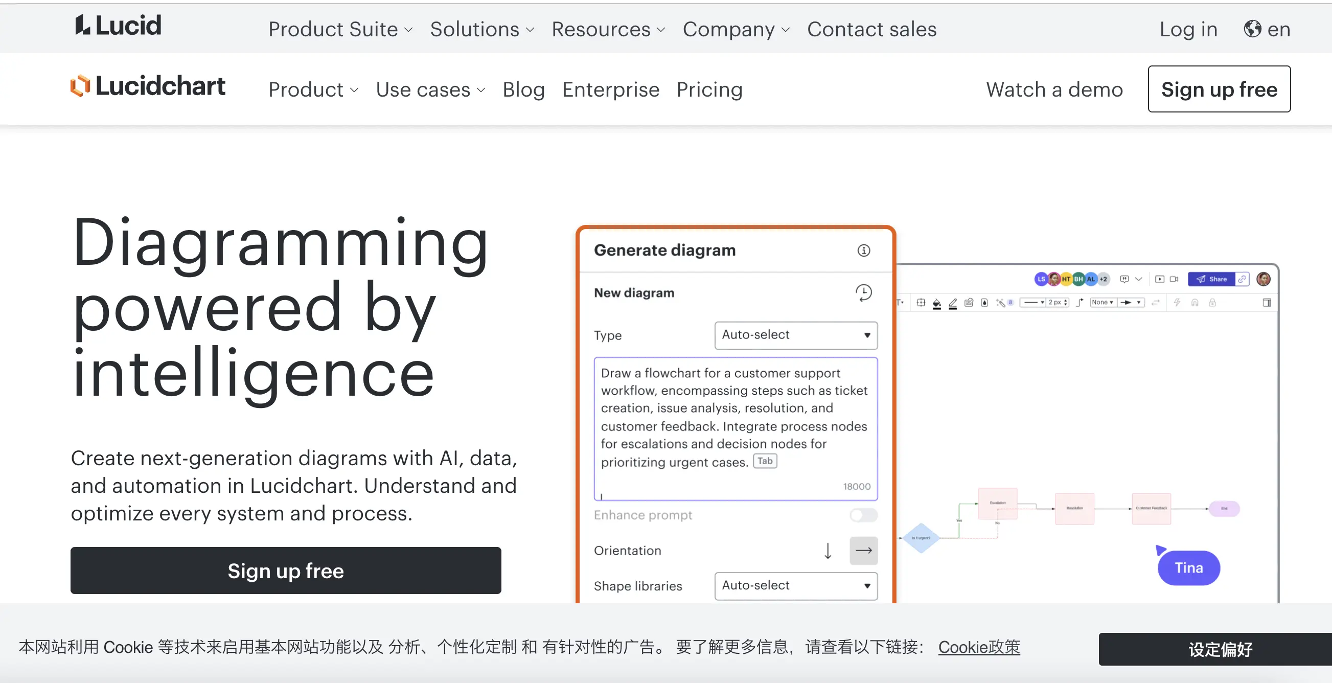 Lucidchart功能预览图