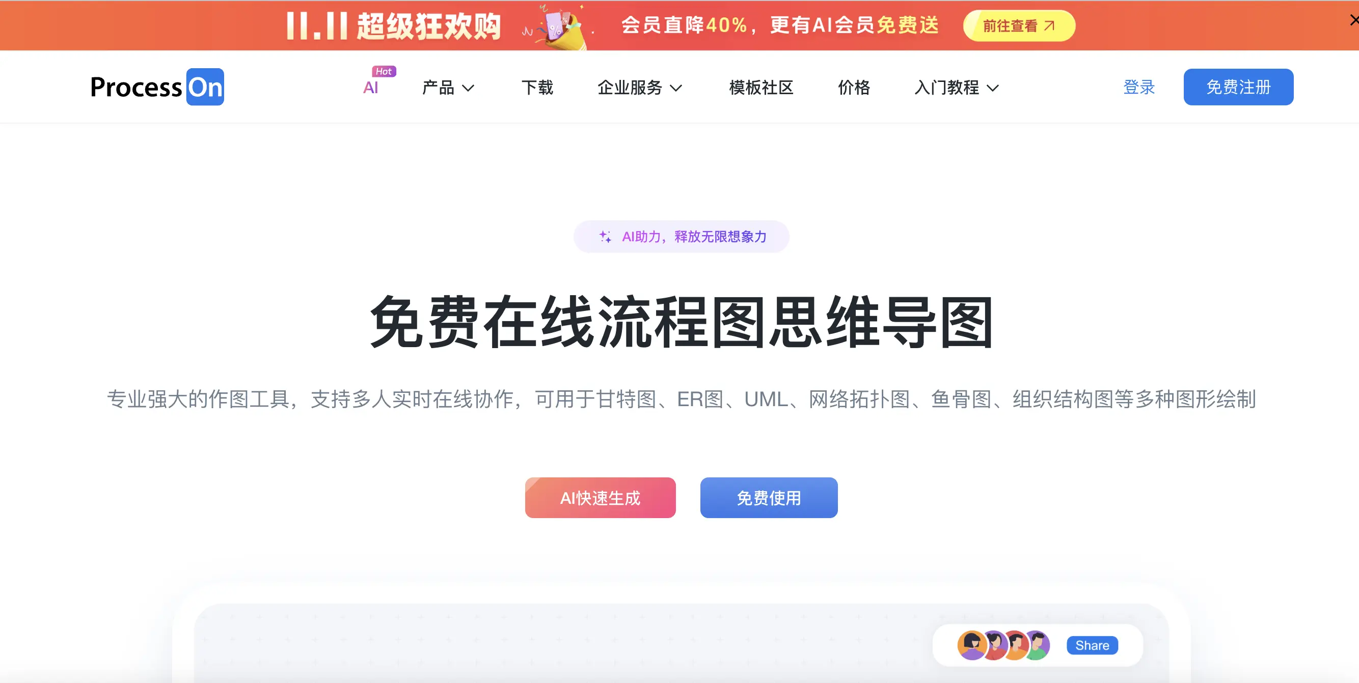 ProcessOn功能预览图