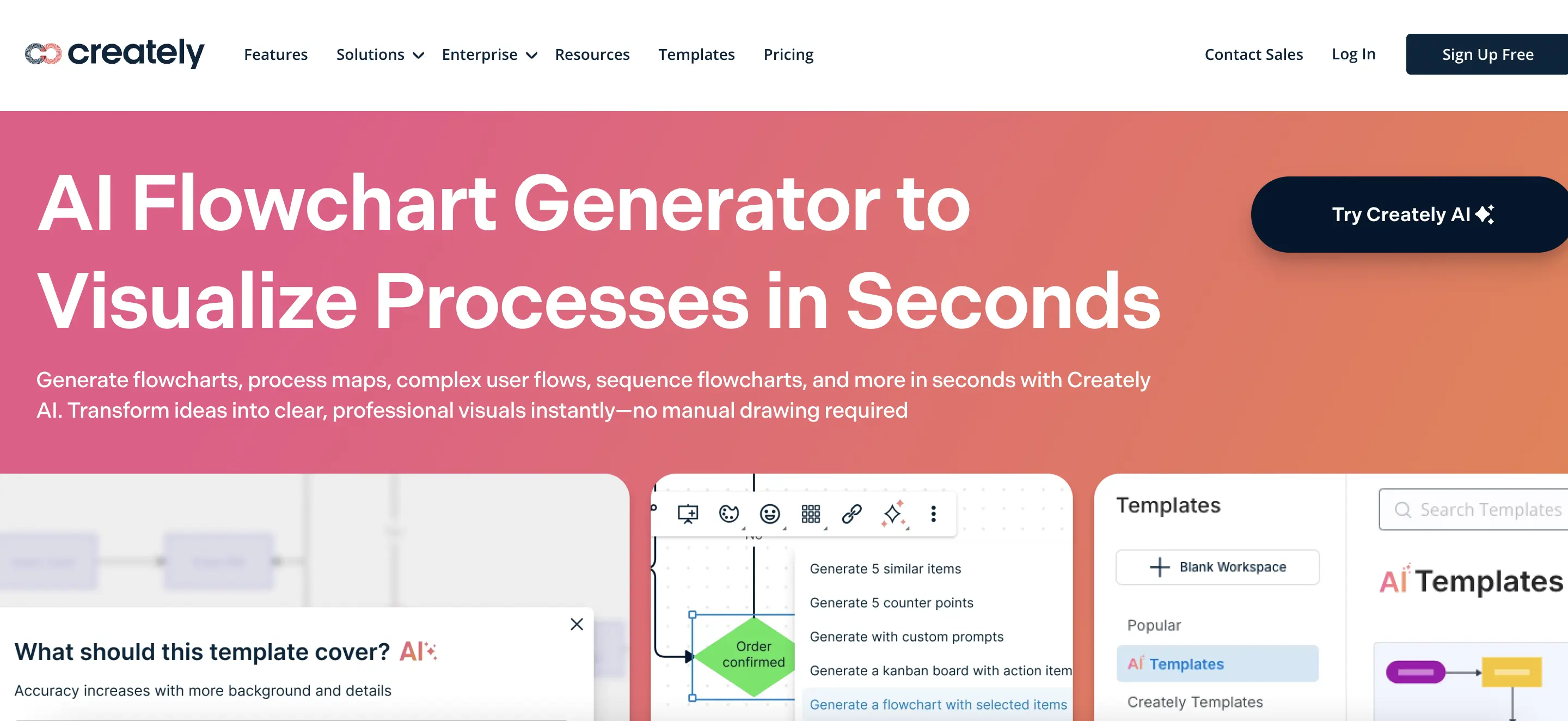 Creately AI功能预览图